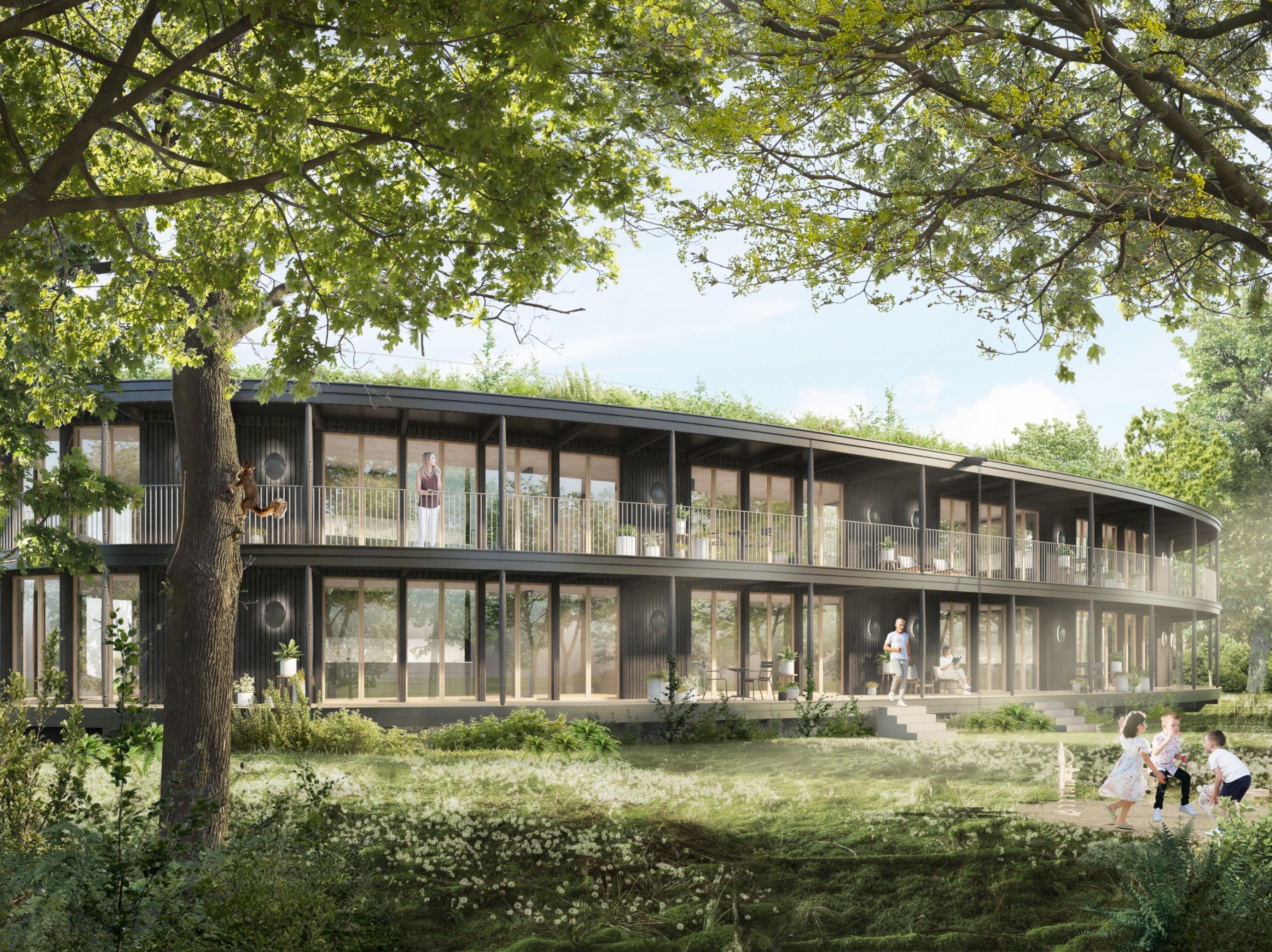 oval housing fdmp architectes