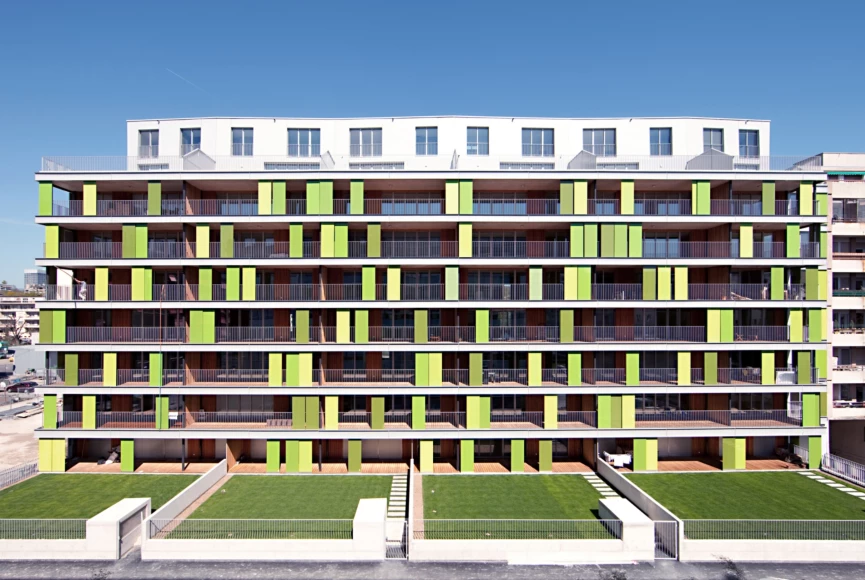 residence bambou logements immeuble vert