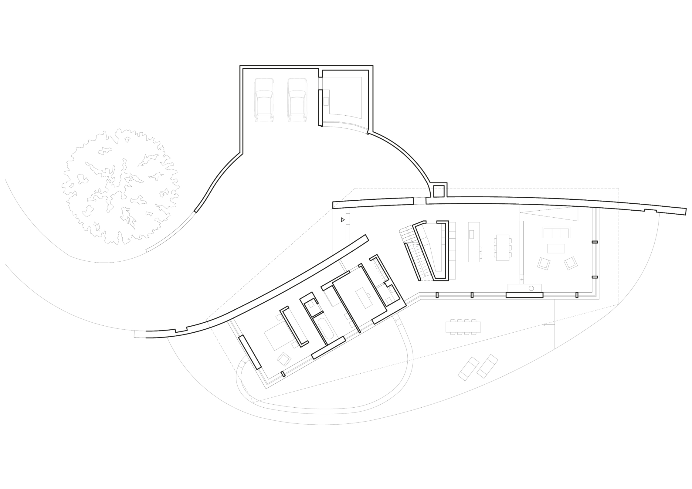 plan maison lac