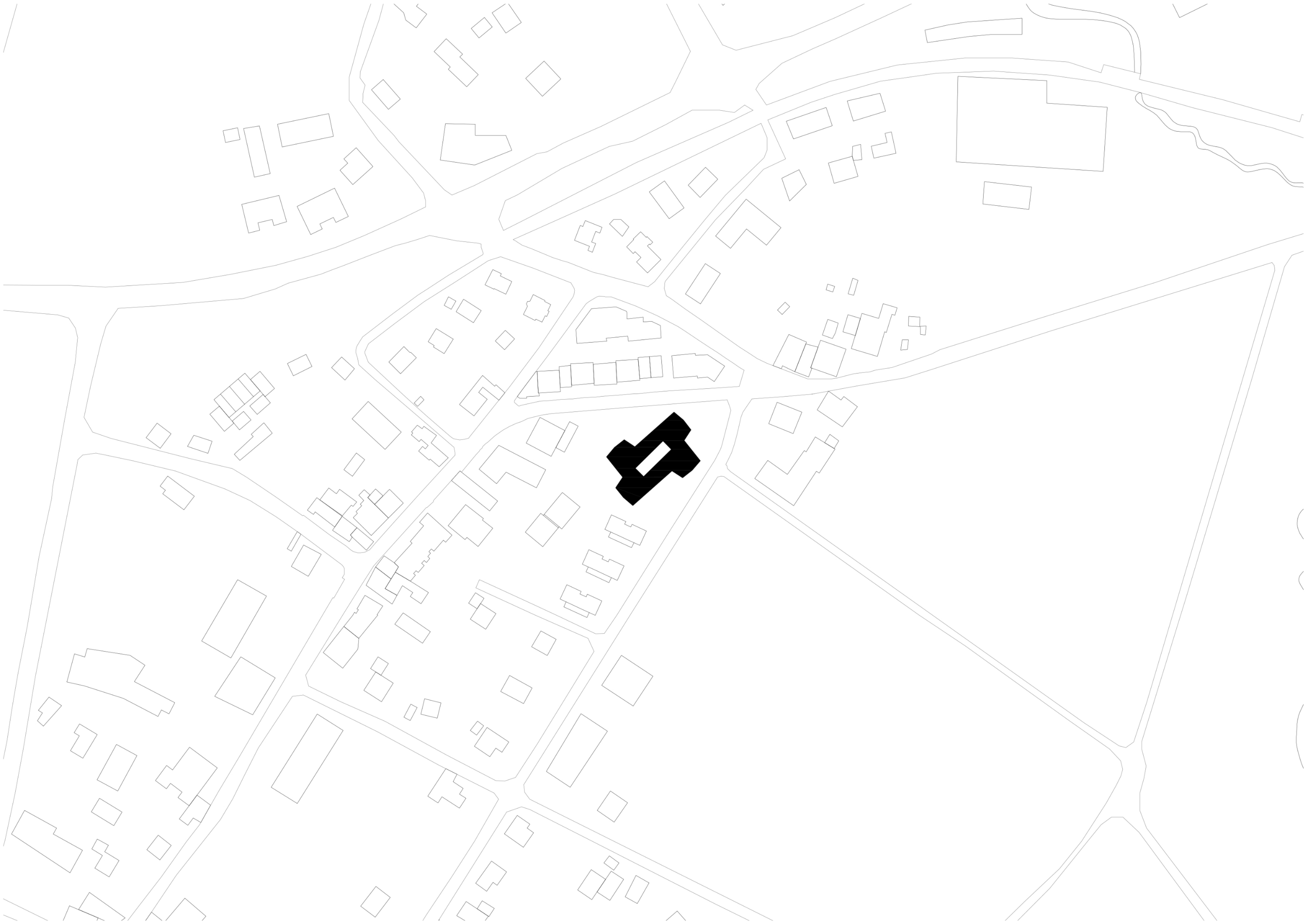 plan situation courtyard housing